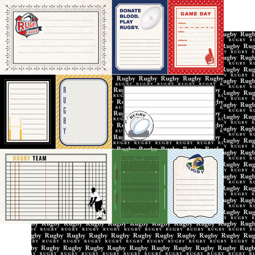 Stamping Station - Rugby Sports Journal Paper